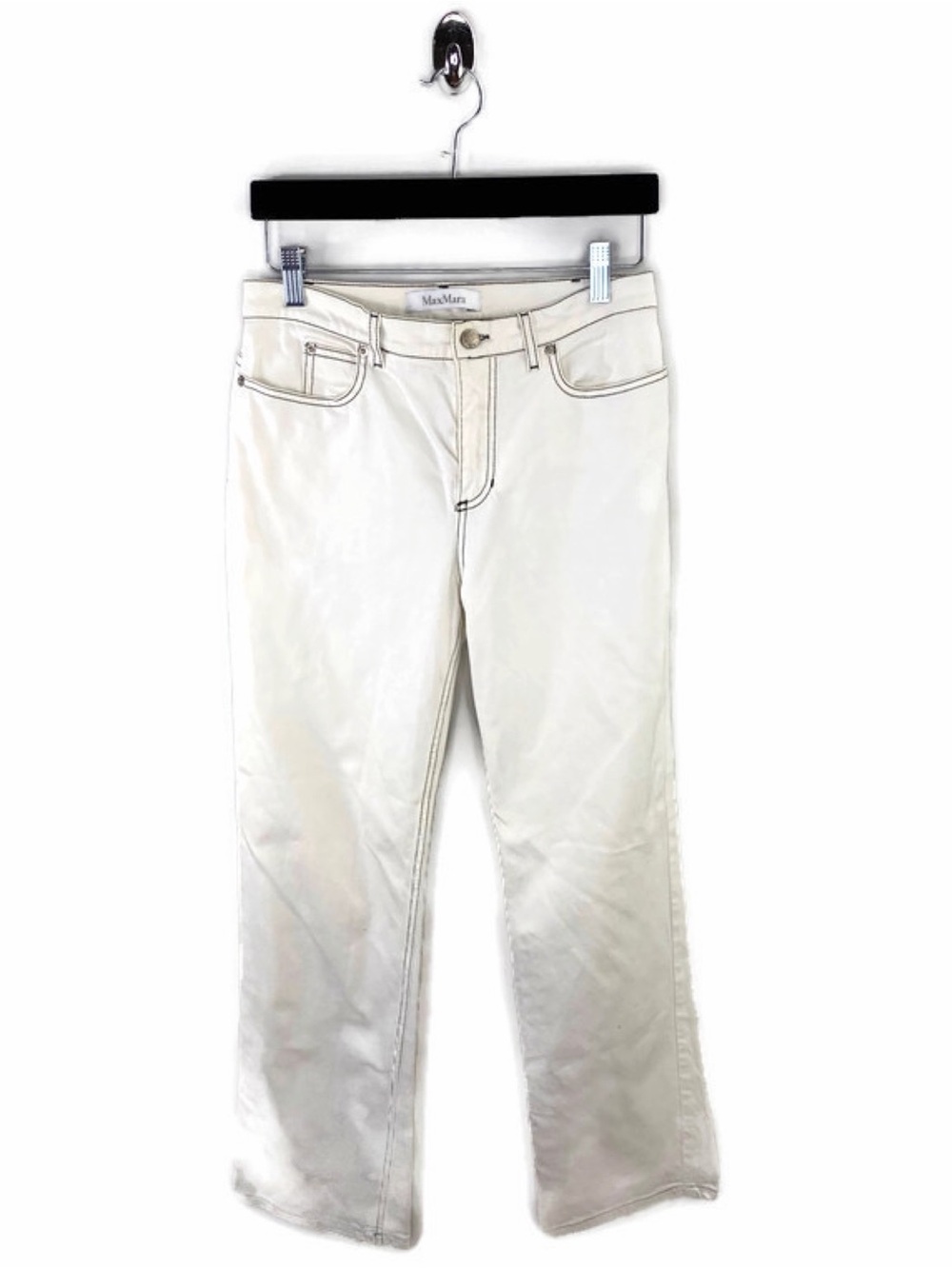 MaxMara White High Rise Jeans Size 4
